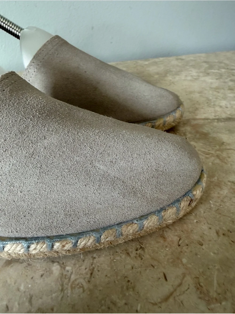 Verbenas Carmen EU 41 US 10 10.5 Suede Leather Flats Slip On Comfort Gray Casual